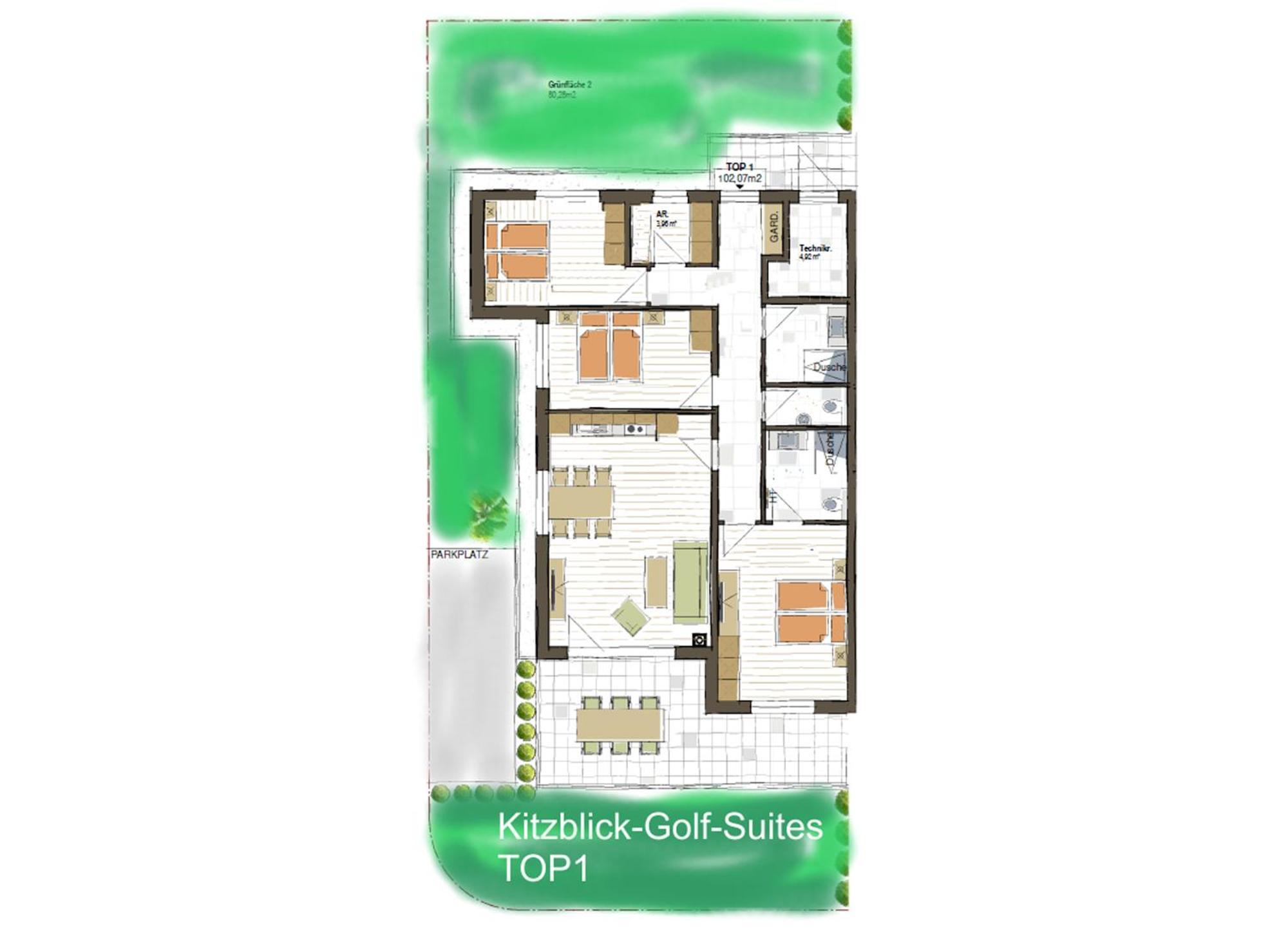 צל-אם-זי Finest Kitzblick Golf Suites By All In One Apartments חדר תמונה